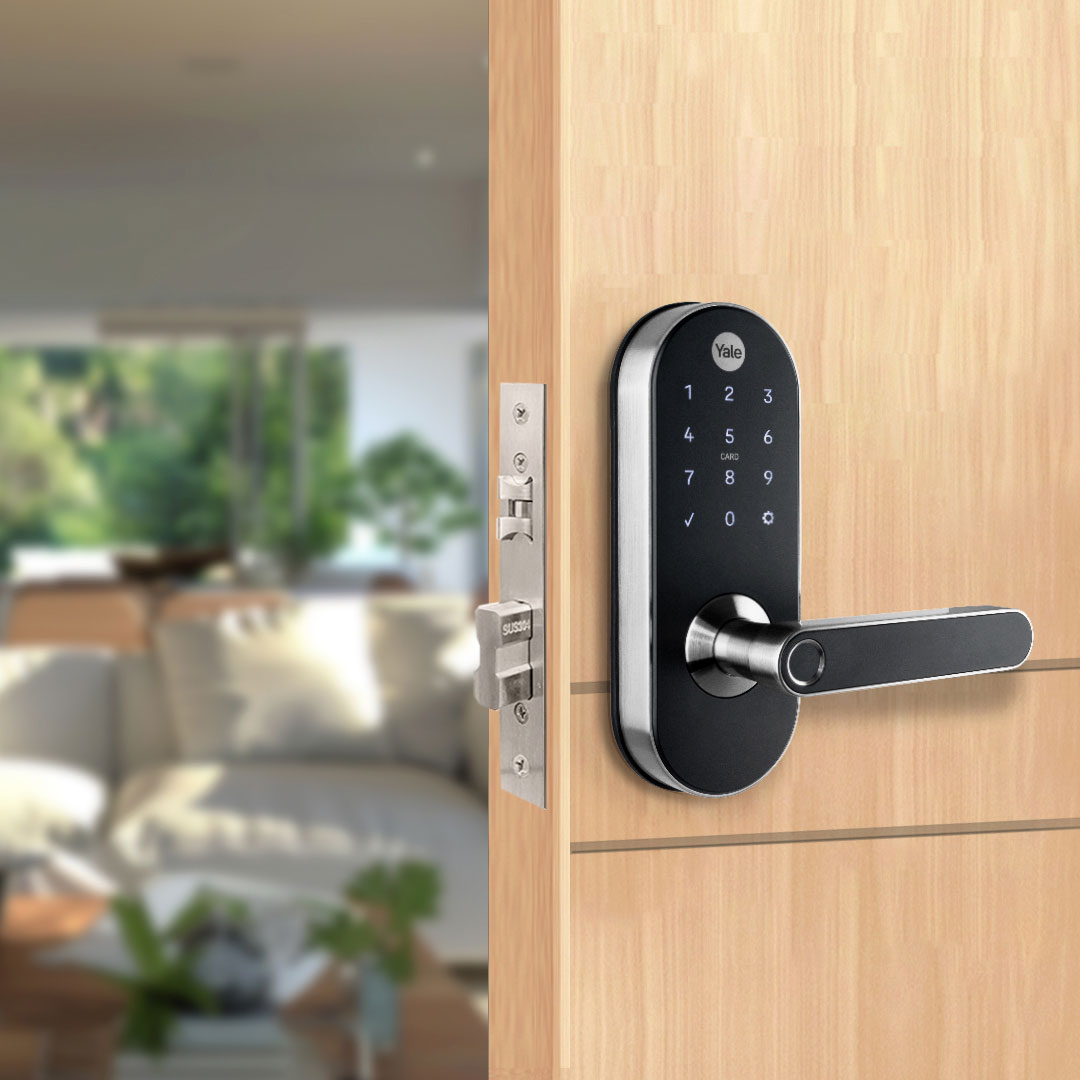 Cerradura Digital Yale YMC420W Silver + Kit Yale Connect