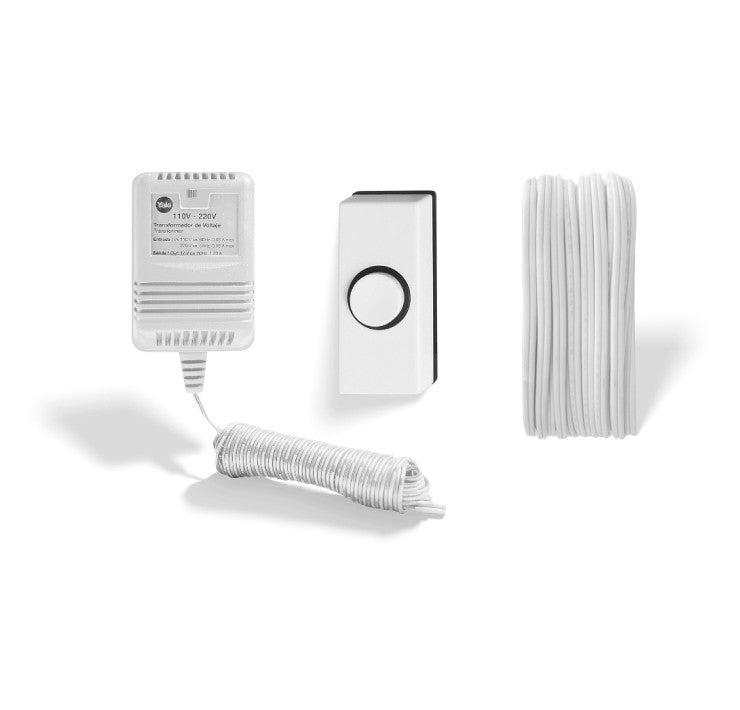 Kit Cerradura Eléctrica Derecha con Cable, Botón y Transformador