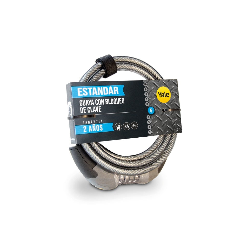 Candado de Bicicleta Tipo Cable con Clave YCC1