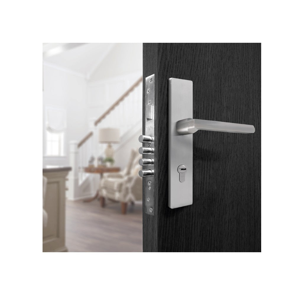 Kit Cerradura de Incrustar 4 Bulones con Manija Génova