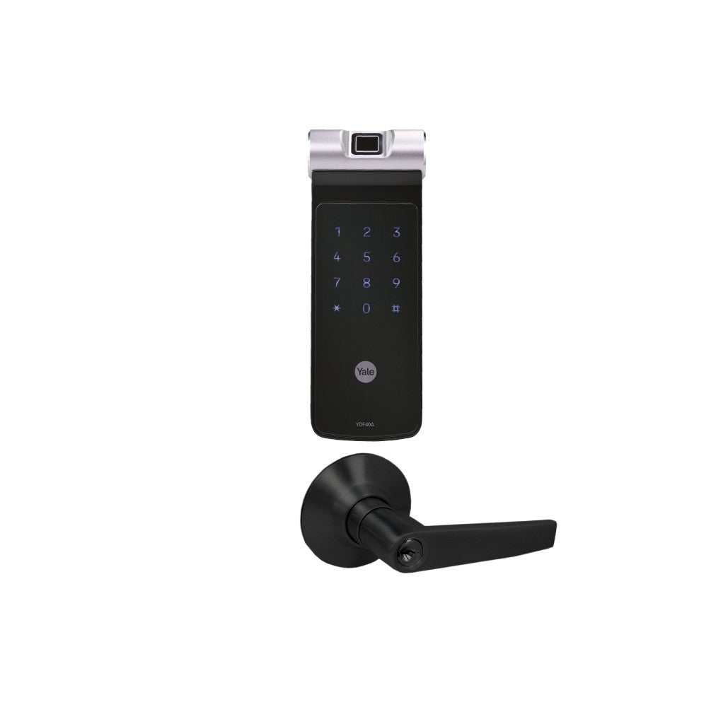 Kit Cerrojo Digital YDF40 + Manija Austin Negra: Elegancia y Seguridad para tu Hogar
