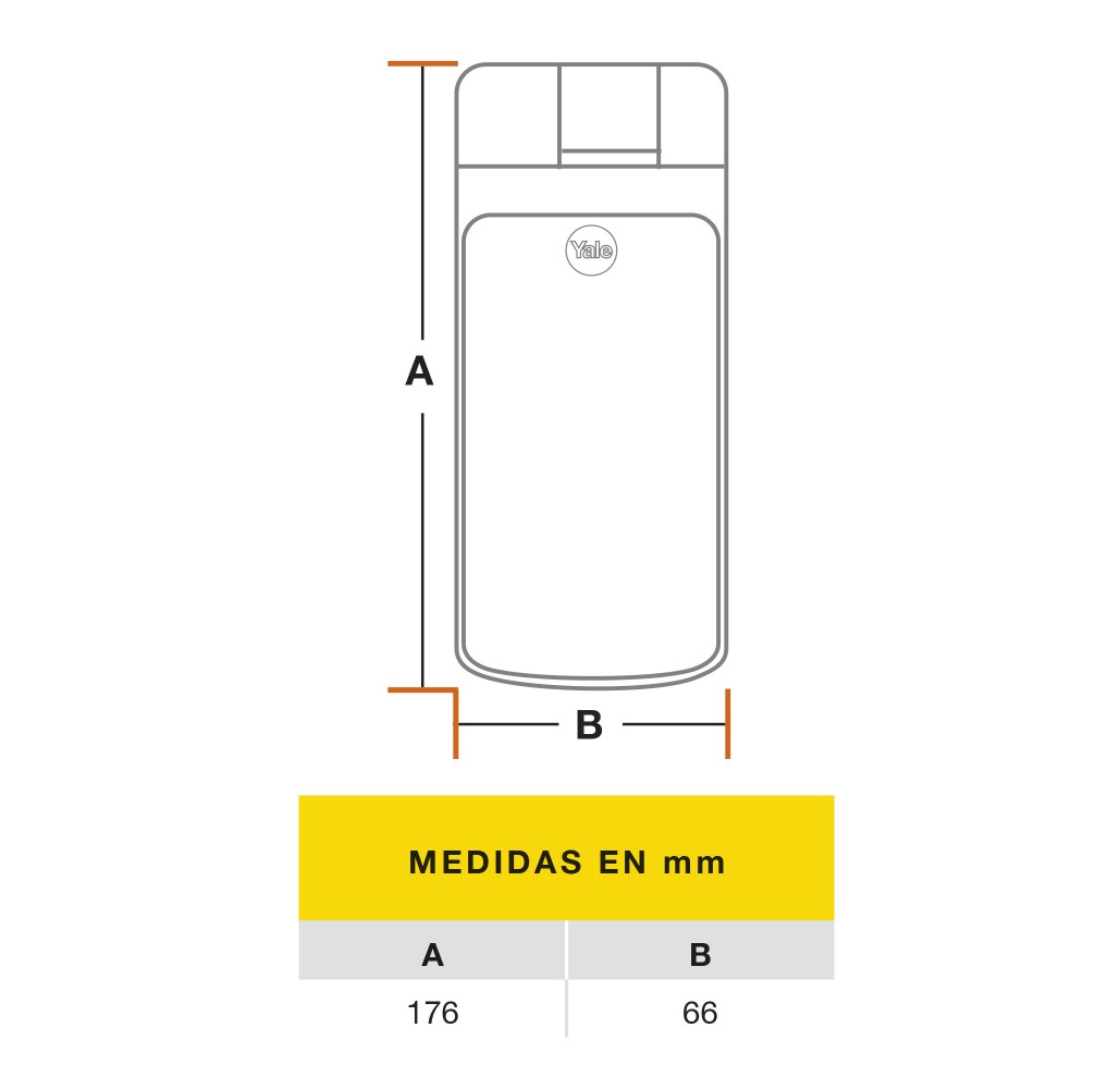 Kit de Yale Connect con Cerrojo Digital YDF40 + Manija Bari Satín