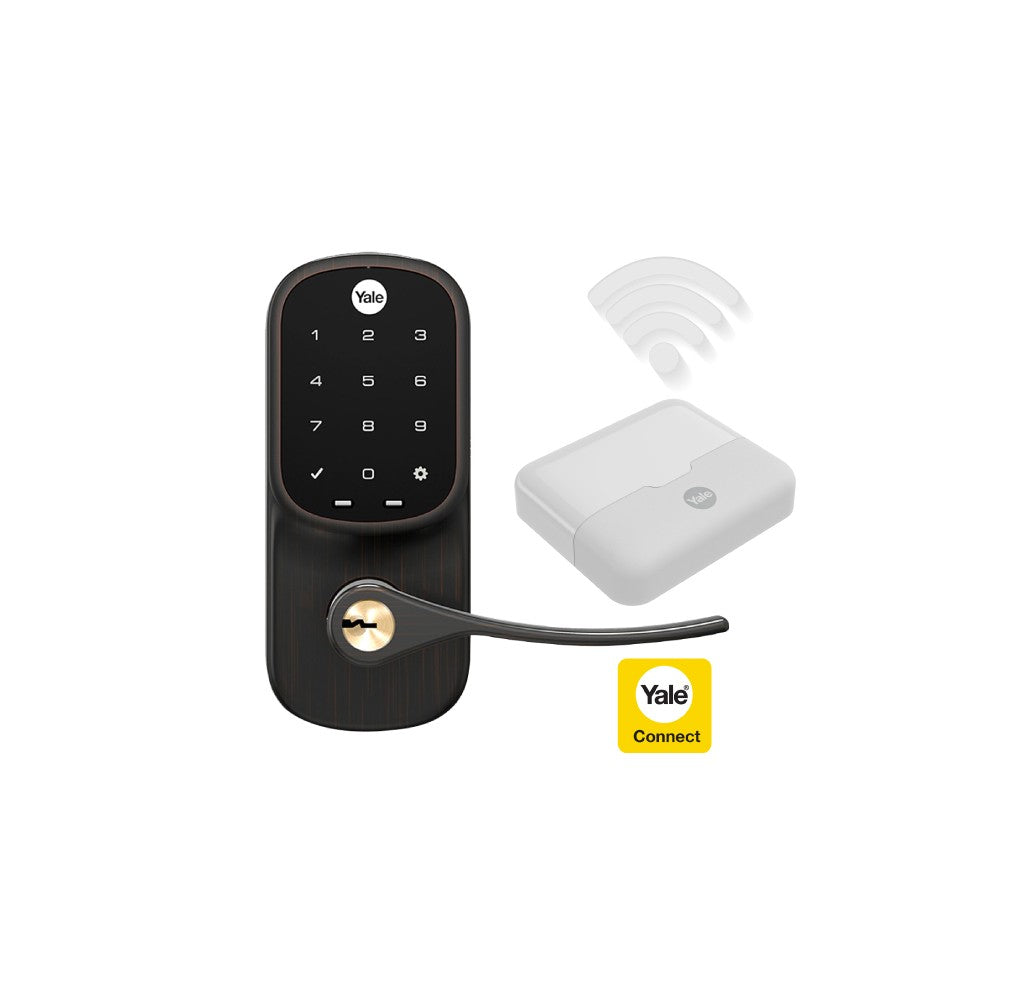 Kit de Yale Connect Manija Yale Real Living Negro Antiguo