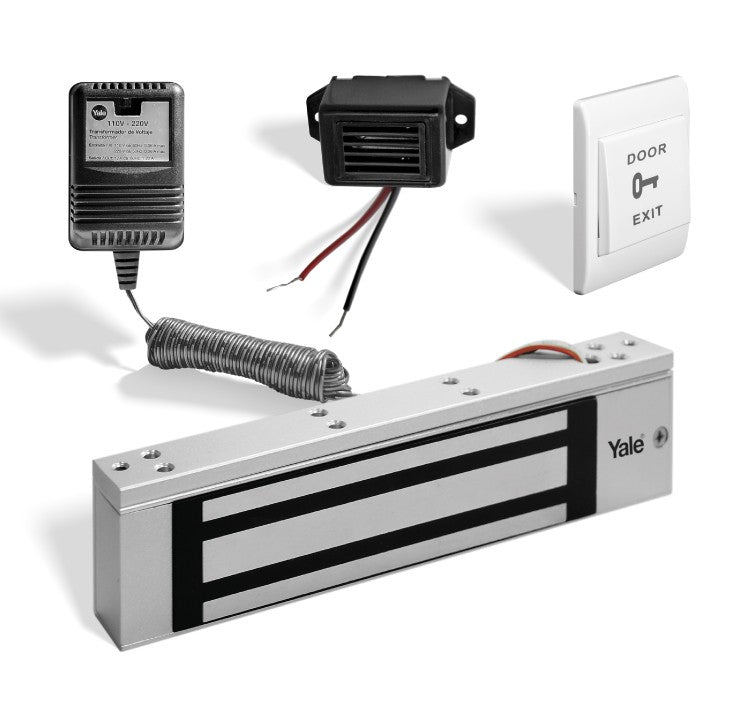 Kit Electroimán 350LB +Botón +Buzzer +transformador