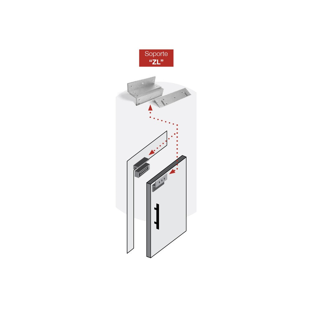 Kit Electroimán 350LB + Soporte ZL