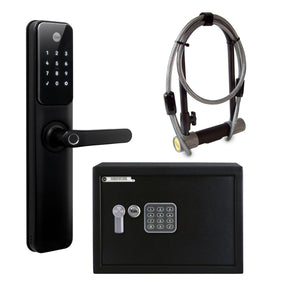 (((Kit de Seguridad Yale))) – Cerradura Digital YDM60 + Caja Fuerte + Candado en U YUL2C