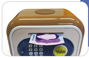 Caja fuerte digital infantil Yale | Huella, código y llave