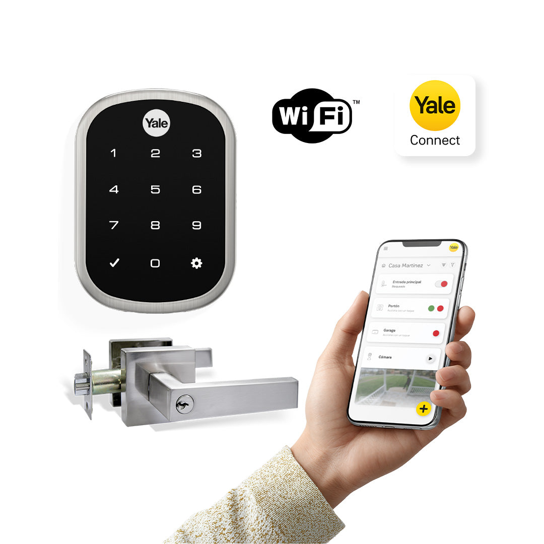 Kit de Yale Connect con Cerrojo Digital YRD256 + Manija Bari