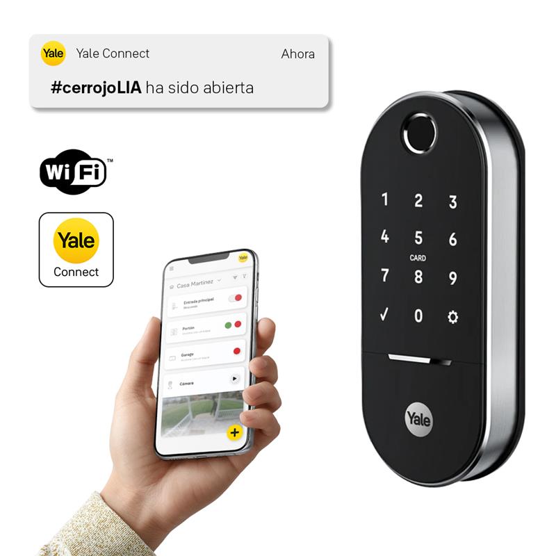 Cerradura Digital Yale LIA Roller + Yale Connect