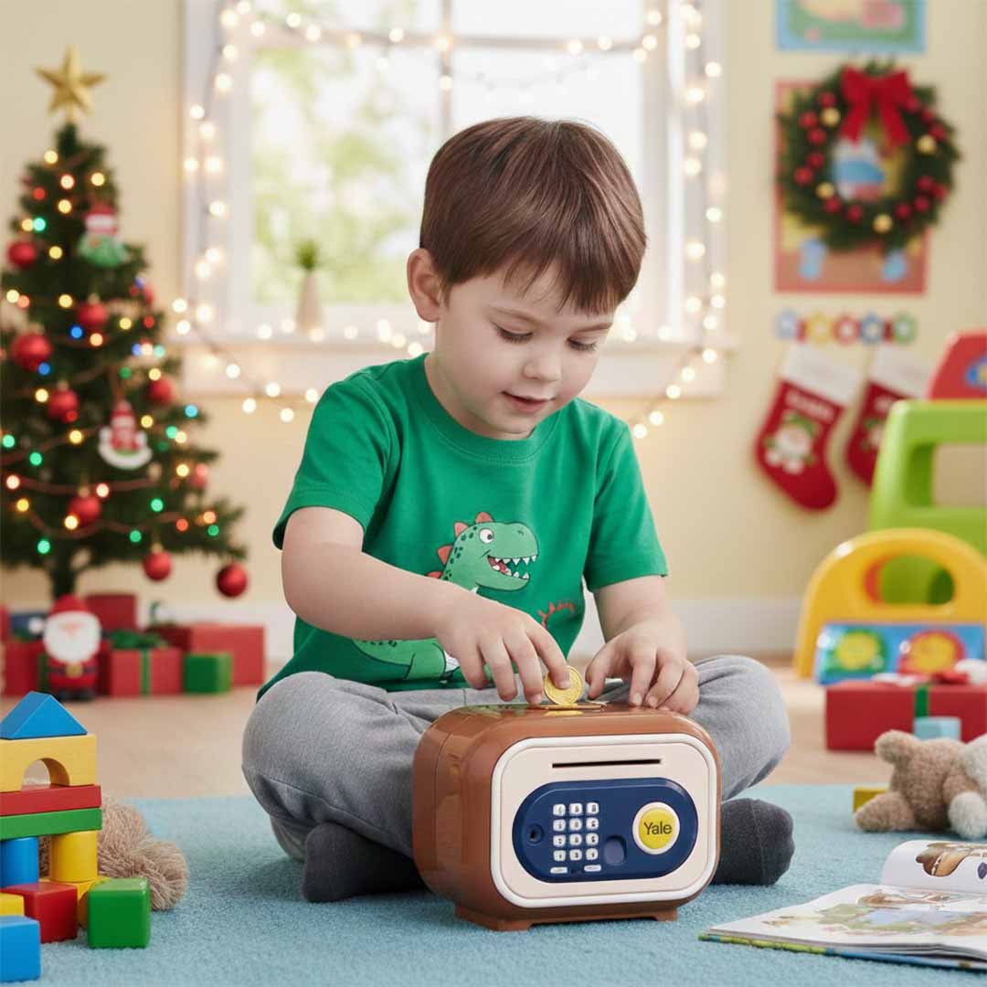 Caja fuerte digital infantil Yale | Huella, código y llave