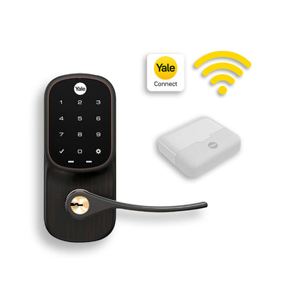 Kit de Yale Connect Manija Yale Real Living Negro Antiguo