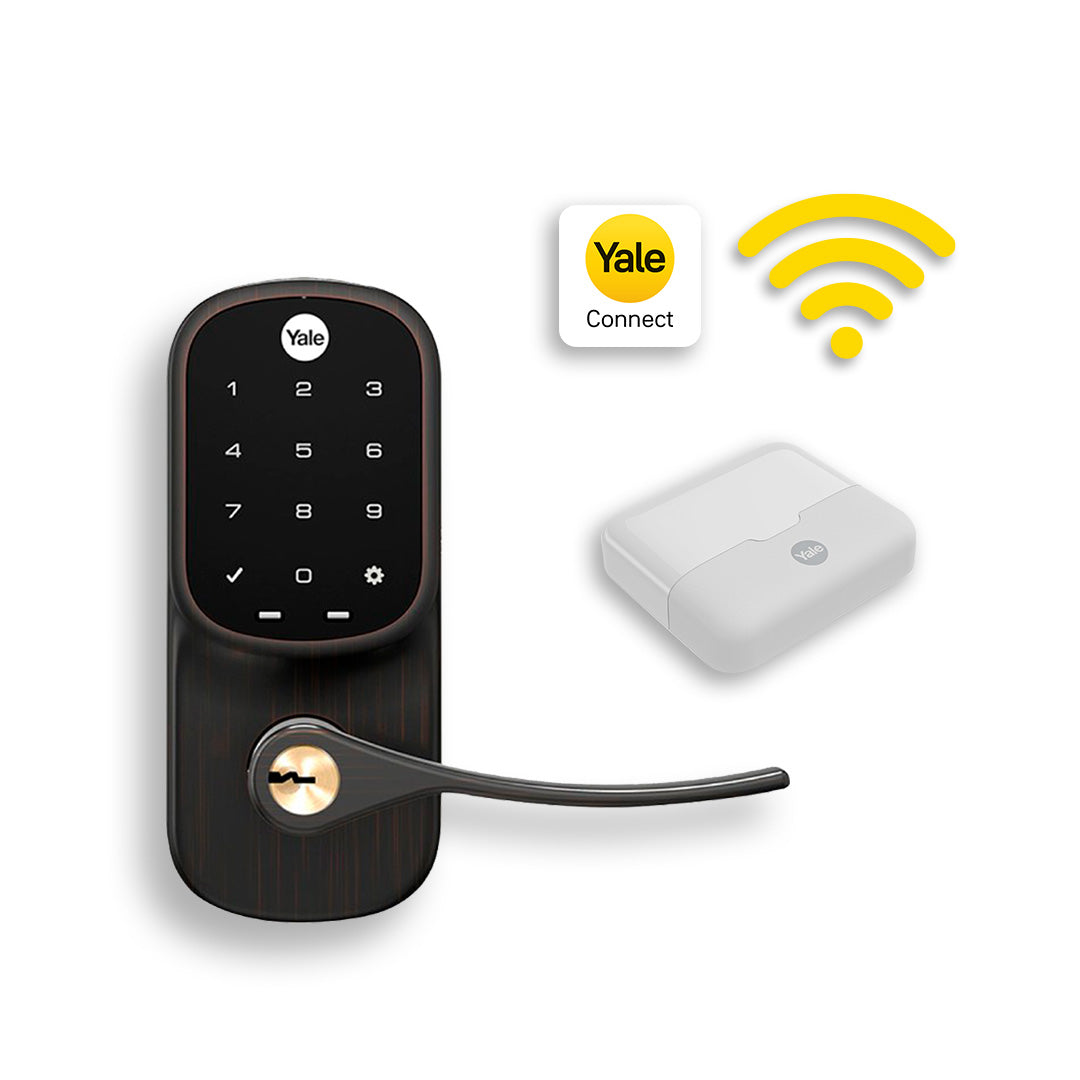 Kit de Yale Connect Manija Yale Real Living Negro Antiguo