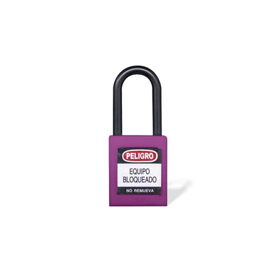 Candado Gancho Nylon Dieléctrico Morado