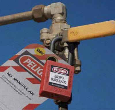 Candado Gancho Nylon Dieléctrico Naranja