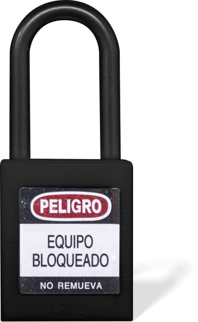 Candado Gancho Nylon Dieléctrico Negro