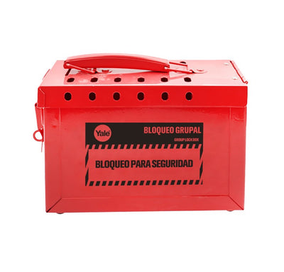 Caja de Bloqueo Roja Grupal
