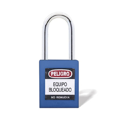 Candado Gancho Metálico Azul