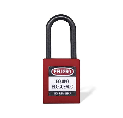 Candado Gancho Nylon Rojo