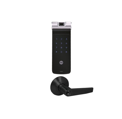 Kit Cerrojo Digital YDF40 + Manija Austin Negra: Elegancia y Seguridad para tu Hogar